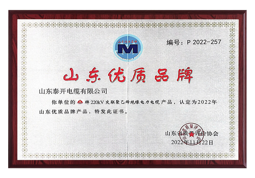 山東優質品牌(220kV交聯聚乙烯絕緣電力電纜)